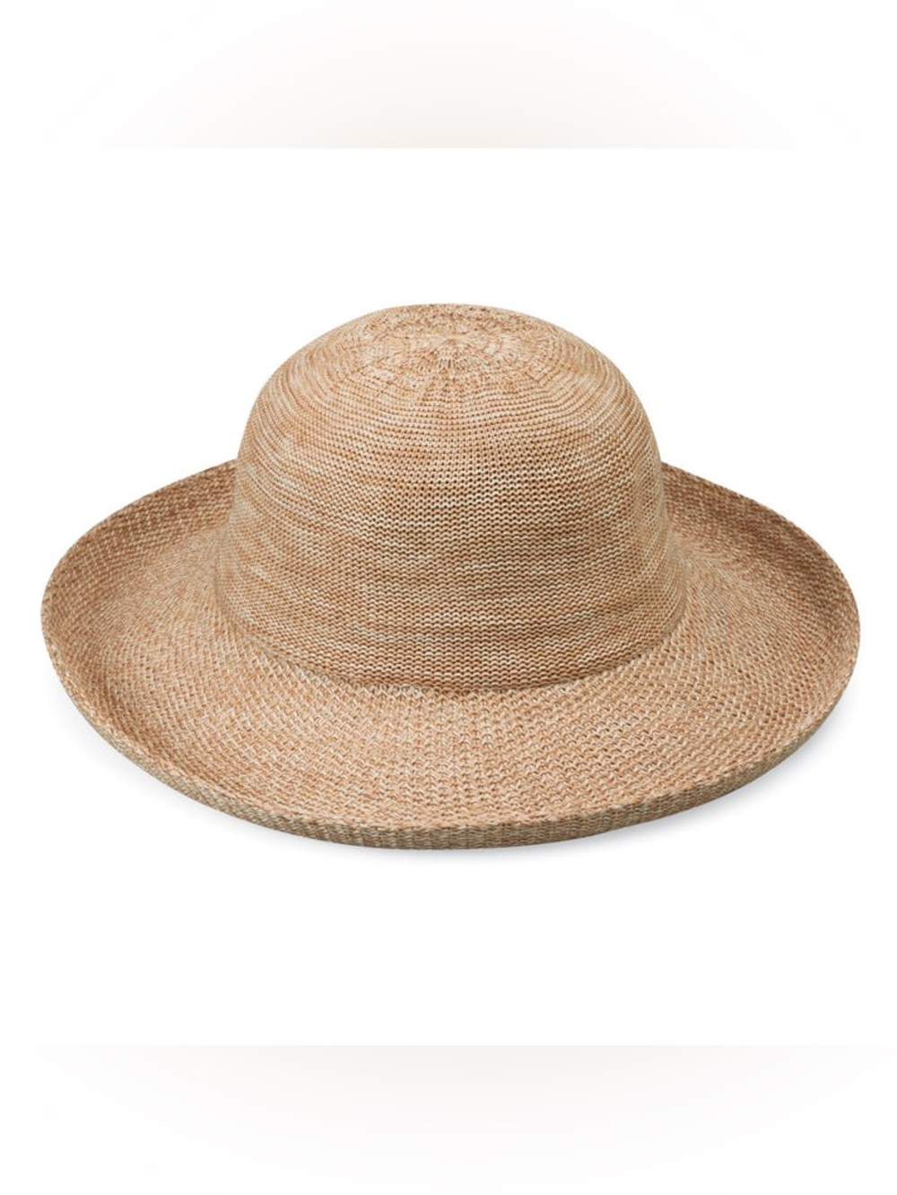 Wallaroo "Victoria" Sun Hat Mixed Camel Poly Straw Material Lightweight Packable